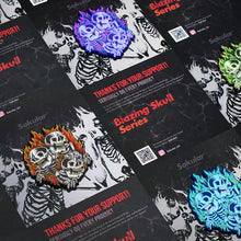 Load image into Gallery viewer, "Blazing Skull" Pin