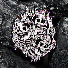 Load image into Gallery viewer, "Blazing Skull" Pin