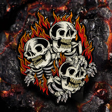 Load image into Gallery viewer, "Blazing Skull" Pin