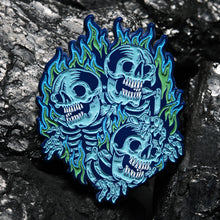 Load image into Gallery viewer, "Blazing Skull" Pin