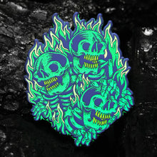 Load image into Gallery viewer, "Blazing Skull" Pin