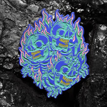 Load image into Gallery viewer, "Blazing Skull" Pin