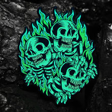 Load image into Gallery viewer, "Blazing Skull" Pin